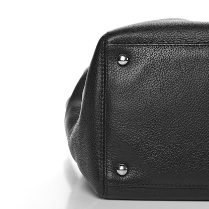 Chanel Calfskin Cerf Executive Shopper Tote Black 10 of 12