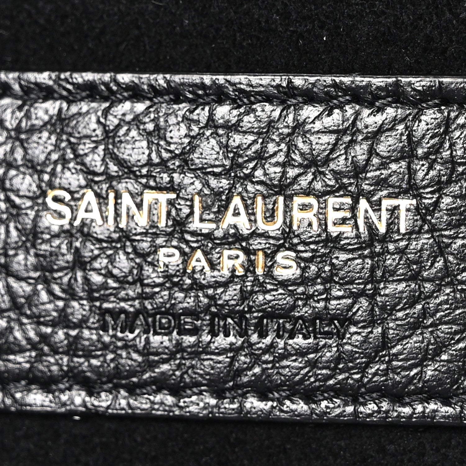 Saint Laurent Grained Deerskin Bea Tote Black 6 of 11