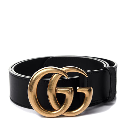 Gucci Calfskin Double G 40mm Belt 90 36 Black 1 of 4