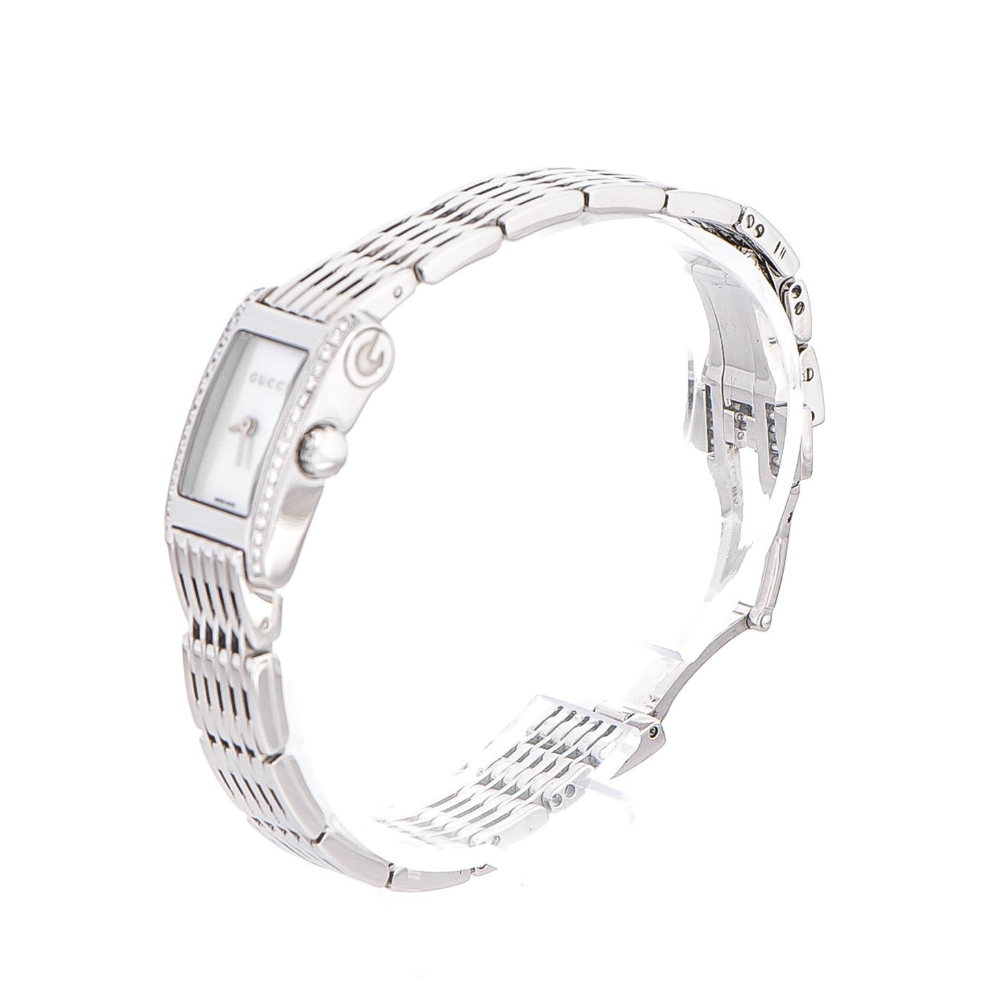 Stainless Steel Diamond Mother of Pearl 15mm 8600L Quartz Watch