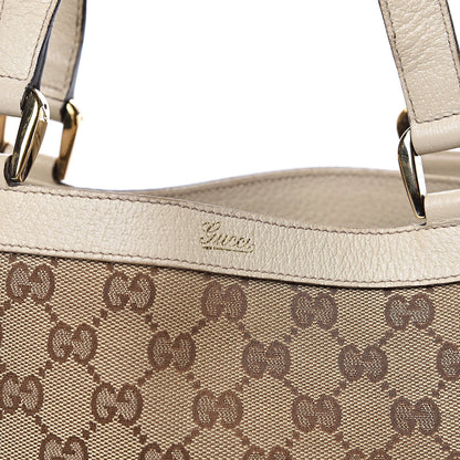 Gucci Monogram Medium Abbey Tote White 14 of 14