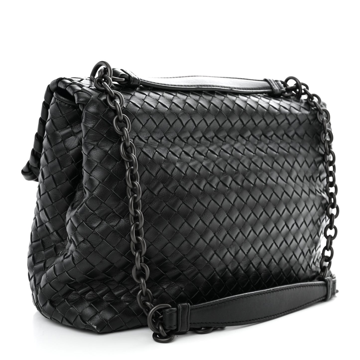 Nappa Intrecciato Large Olimpia Bag Black