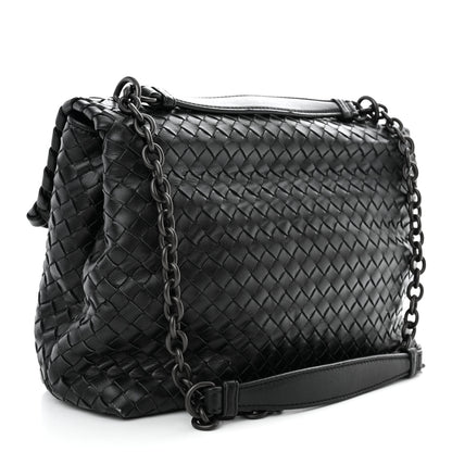 Bottega Veneta Nappa Intrecciato Large Olimpia Bag Black 3 of 11
