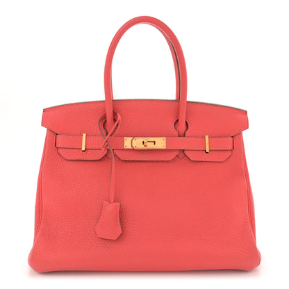 Hermes Taurillon Clemence Birkin 30 Rose Jaipur 1 of 15