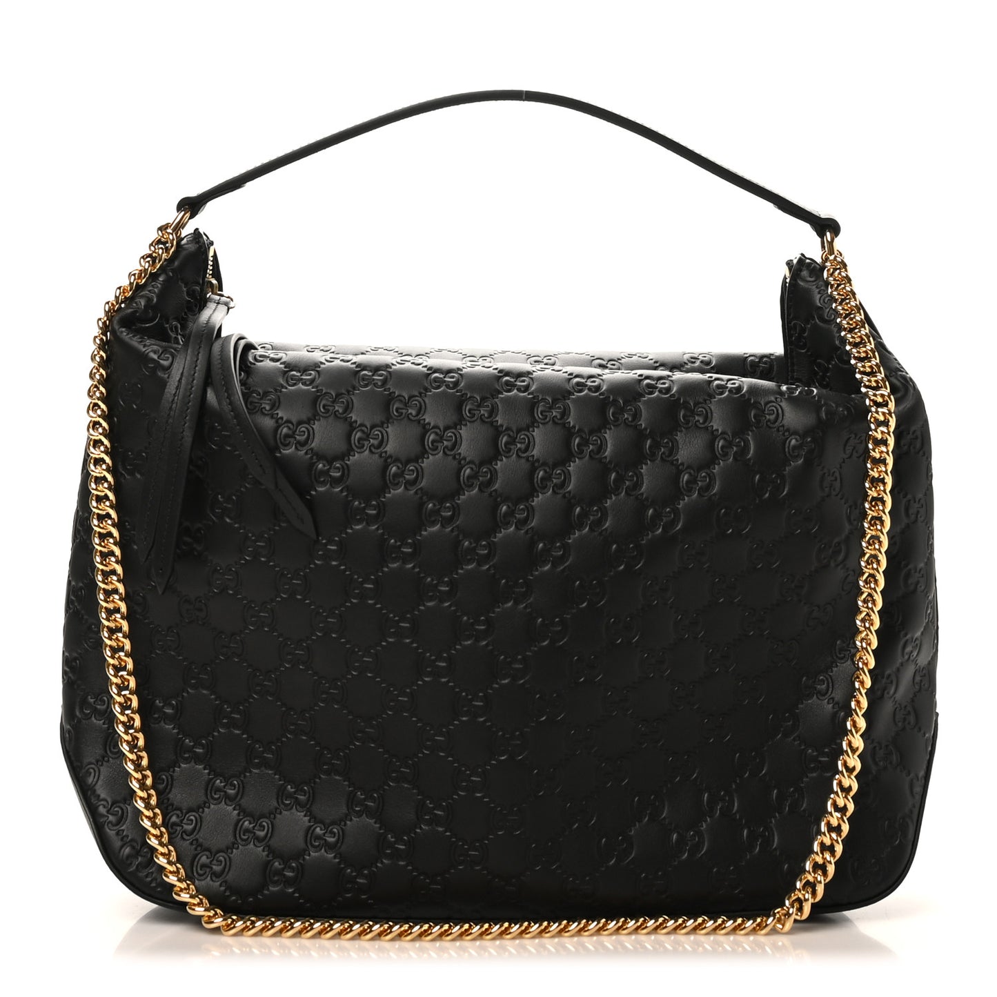 Guccissima Signature Large Linea A Hobo Black