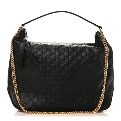 Gucci Guccissima Signature Large Linea A Hobo Black 1 of 12
