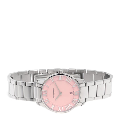 Tiffany Stainless Steel 29mm Atlas 2-Hand Quartz Watch Pink 2 of 5