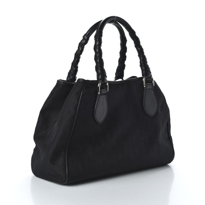 Christian Dior Nylon Monogram Small Lovely Tote Black 3 of 10