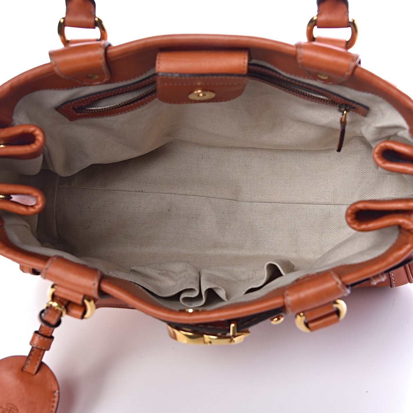 Calfskin Medium GG Running Tote Orange