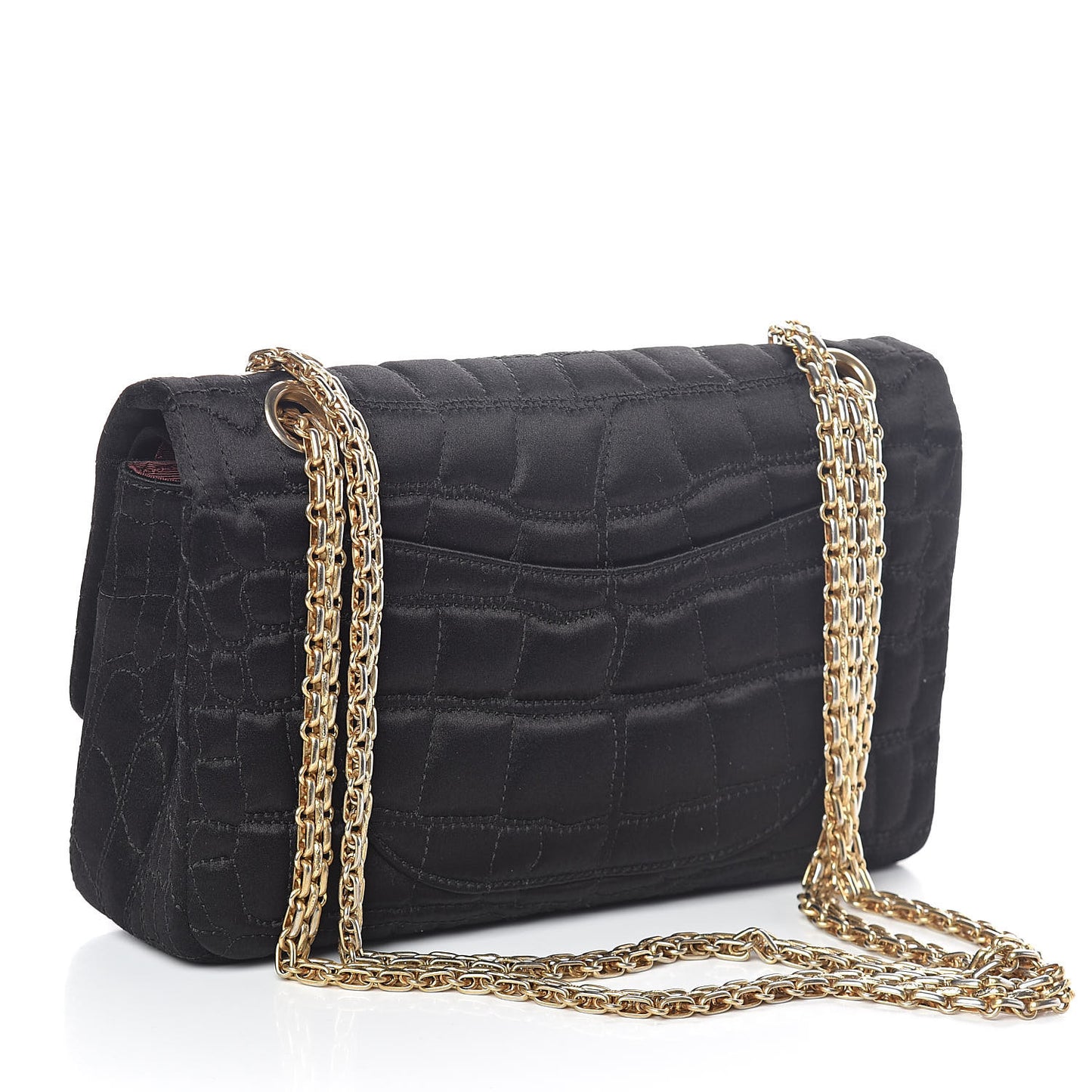 Satin Coco's Croc 2.55 Reissue 225 Flap Black