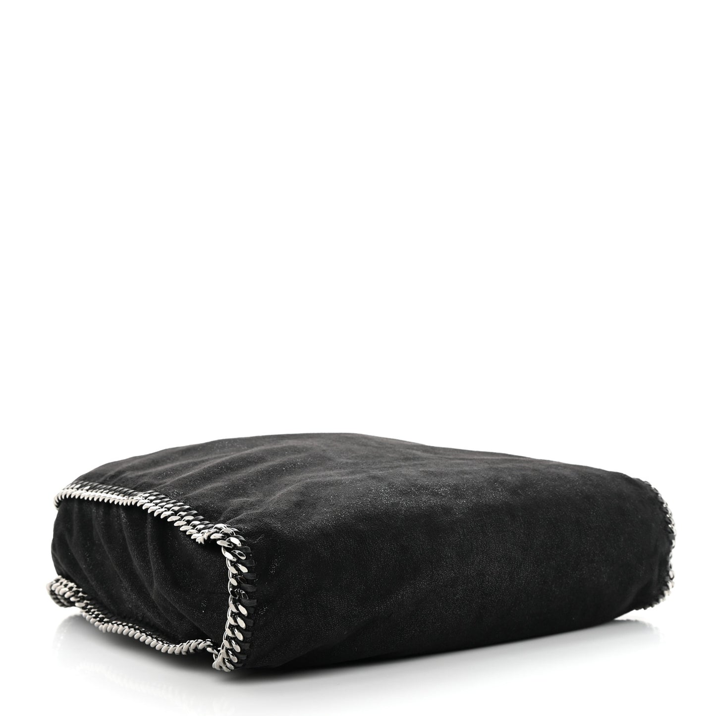 Metallic Shaggy Deer Big Falabella Tote Black