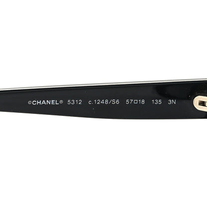 Chanel Signature Oval Sunglasses 5312 Black 5 of 9