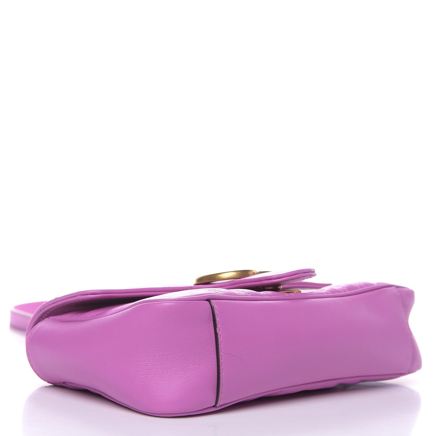 Calfskin Matelasse Mini GG Marmont Shoulder Bag Candy Mousse