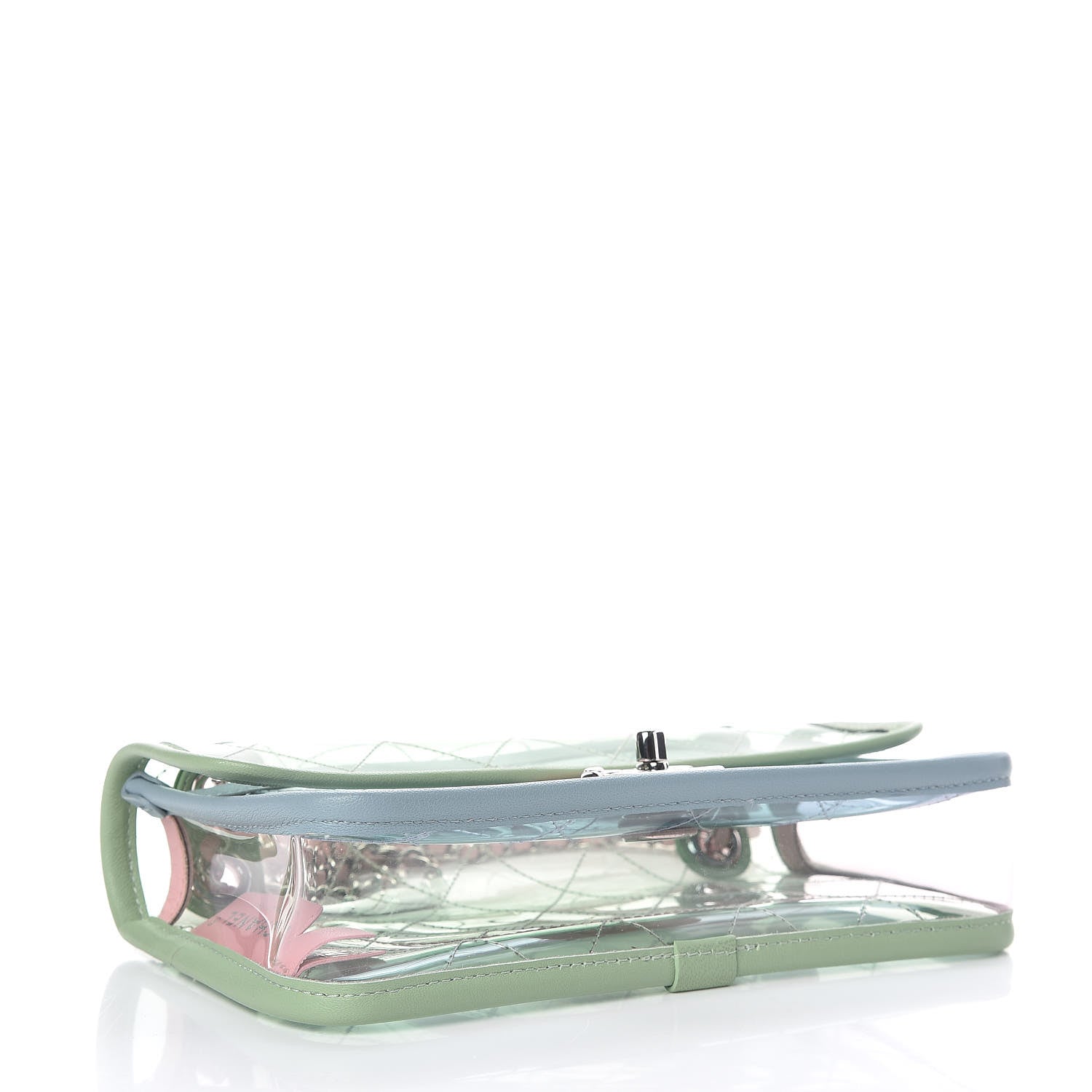 Chanel Lambskin PVC Quilted Mini Coco Splash Flap Blue Green 4 of 9