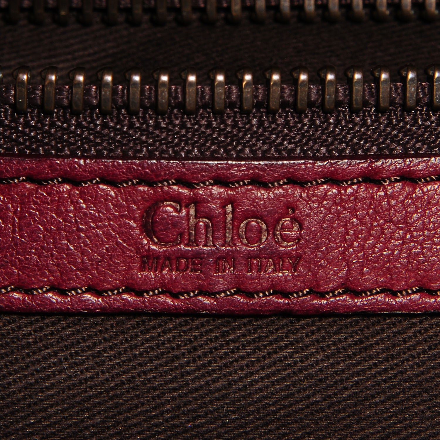 Chloe Lambskin Tekla Red Brown 7 of 9