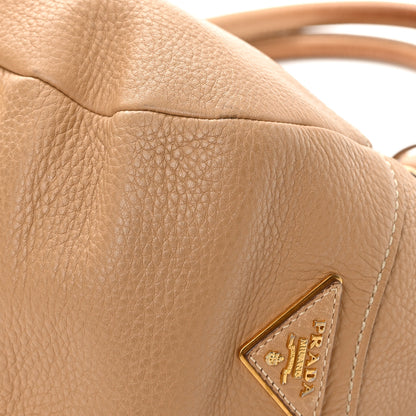 Prada Vitello Daino Pushlock Tote Sughero 12 of 23
