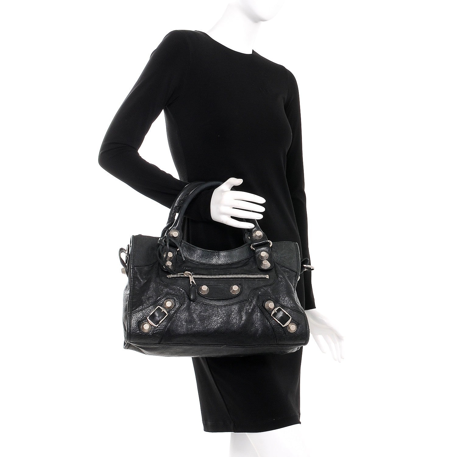 Balenciaga Agneau Giant 21 Silver Hardware City Black 3 of 16