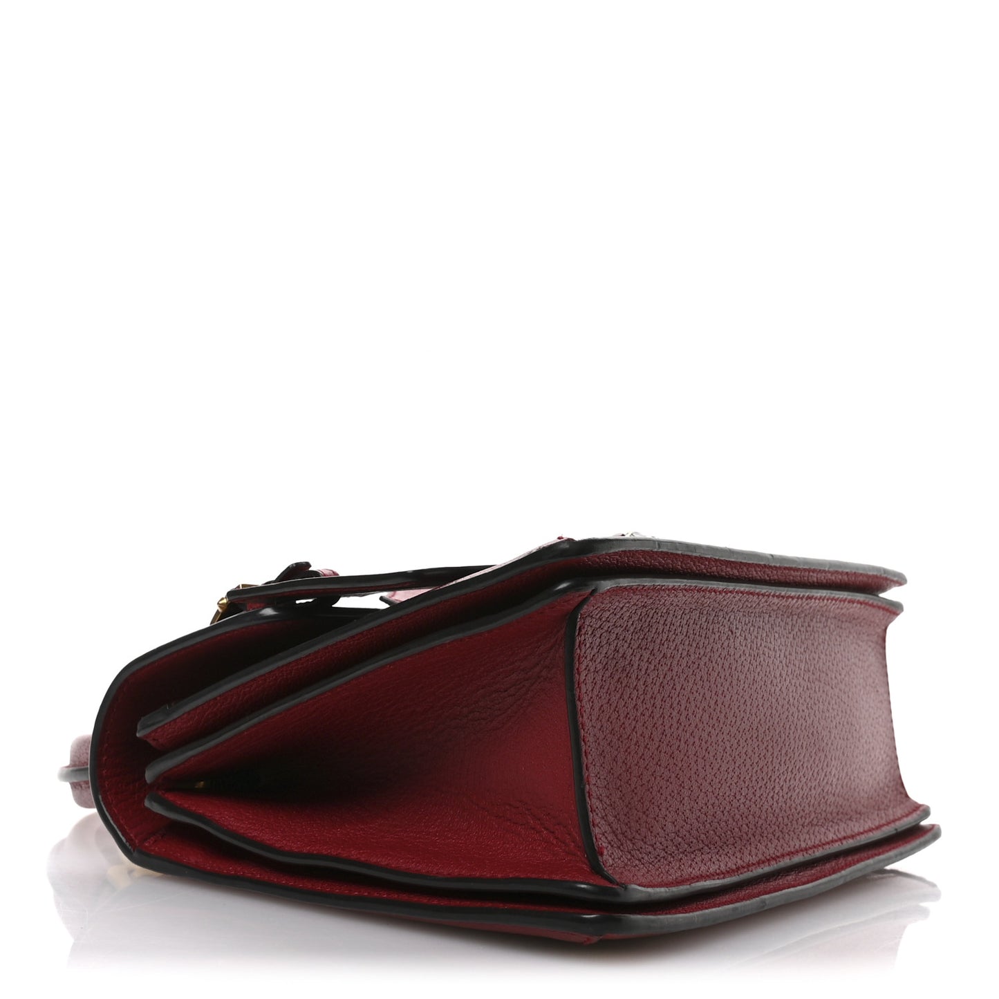 GG Supreme Monogram Small Queen Margaret Top Handle Bag Red