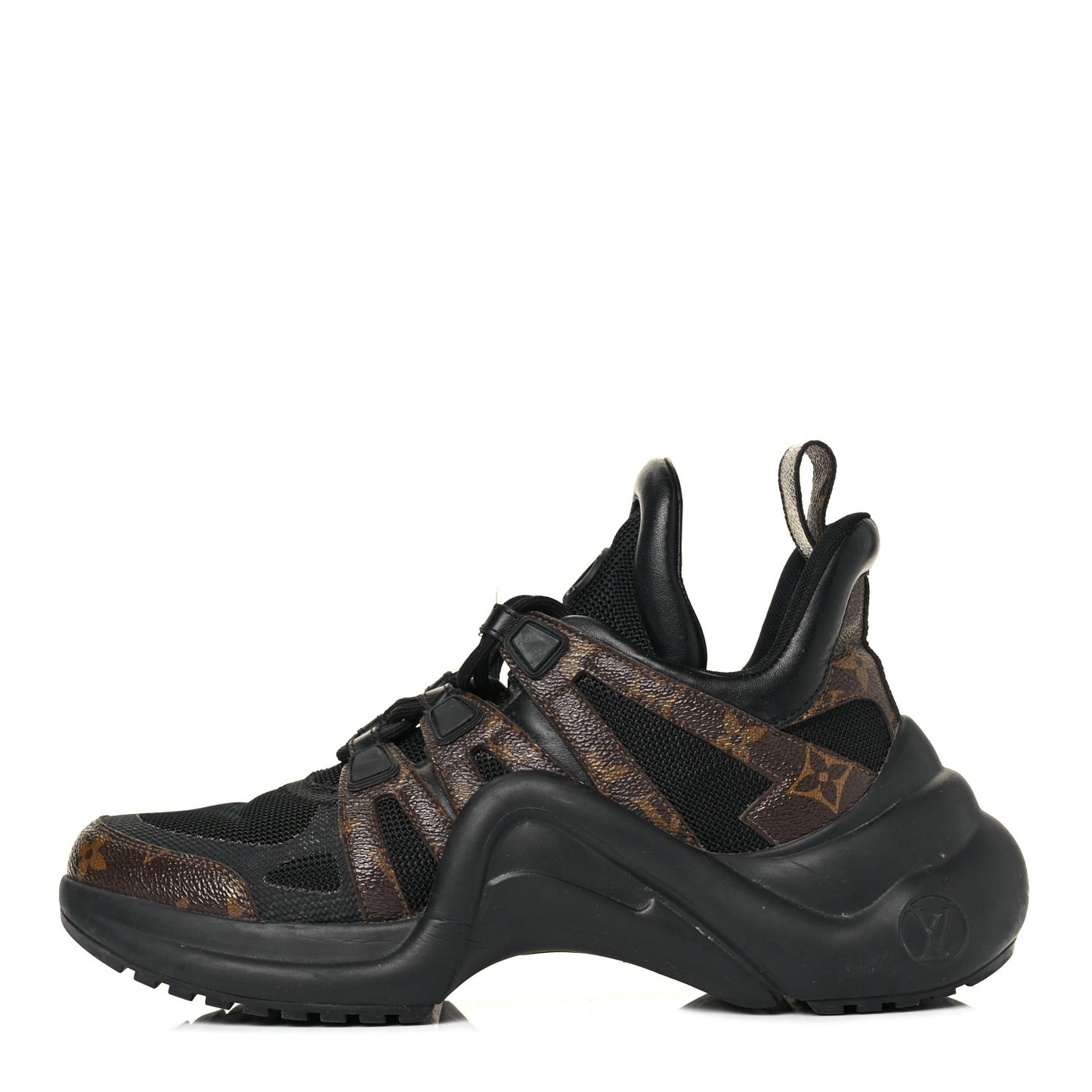 Calfskin Patent Monogram LV Archlight Sneakers 39 Black
