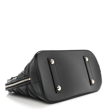 Louis Vuitton Lambskin Studded Malletage Alma PM Black 4 of 10
