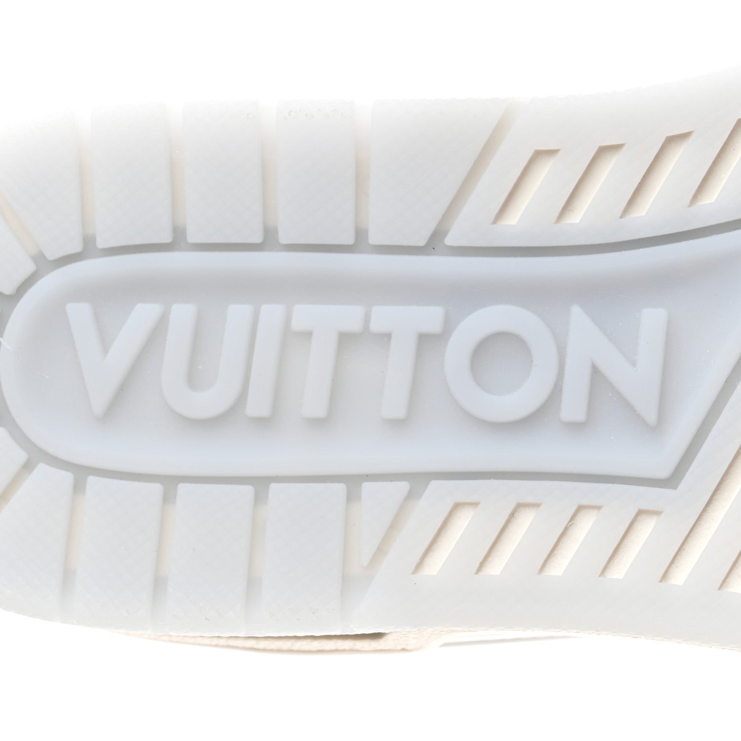 Louis Vuitton Grained Calfskin Womens LV Trainer Sneakers 37 White 7 of 10