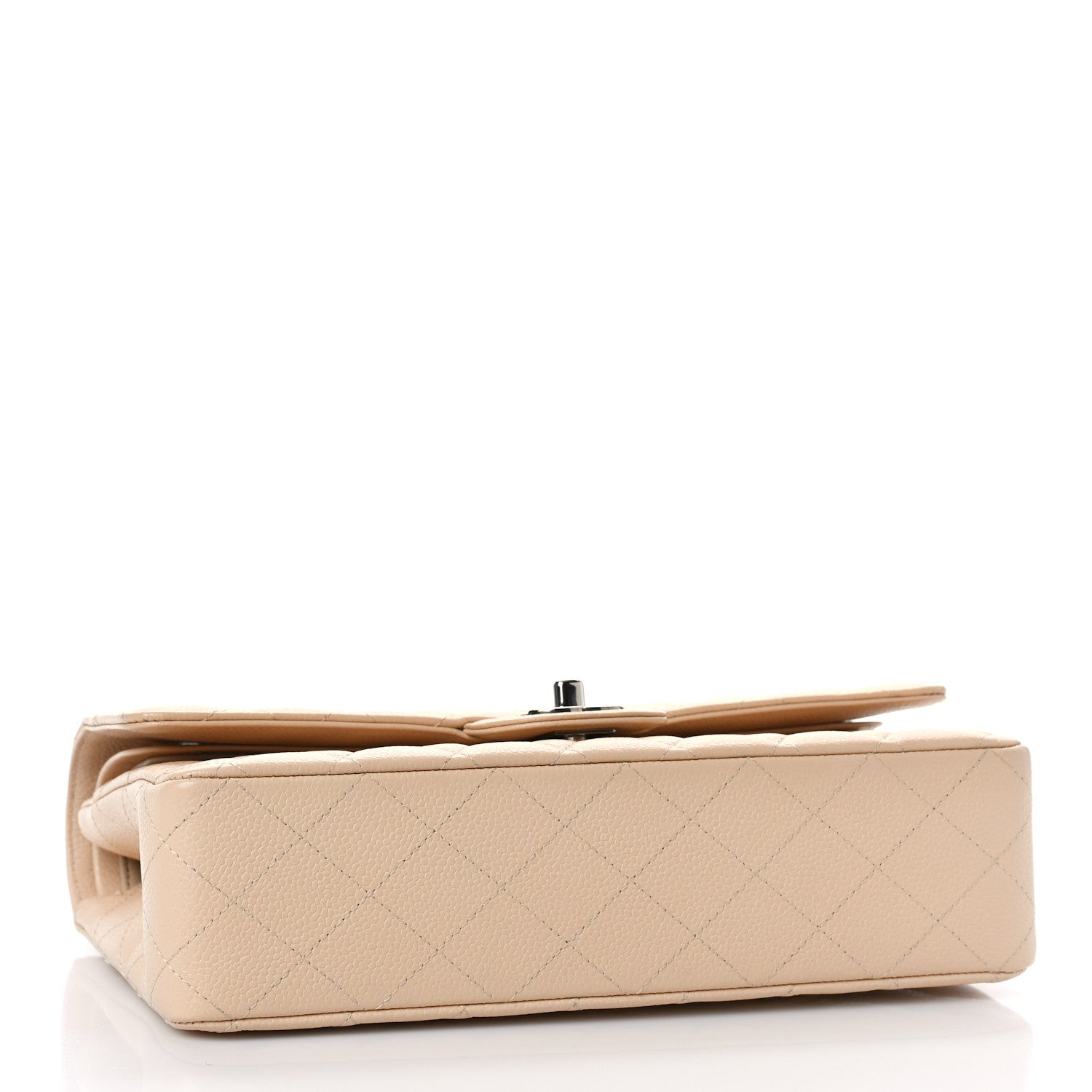 Chanel Caviar Quilted Medium Double Flap Beige 4 of 10