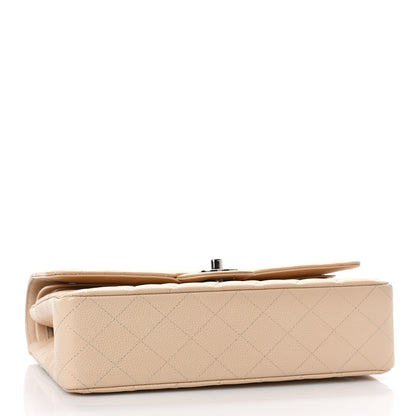 Chanel Caviar Quilted Medium Double Flap Beige 4 of 10
