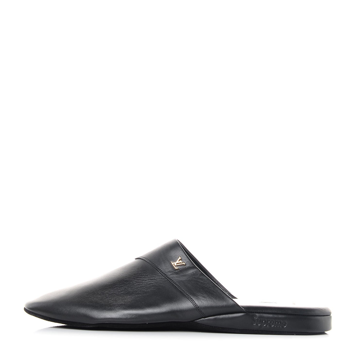 X SUPREME Lambskin Mens Hugh Slippers 8 Black