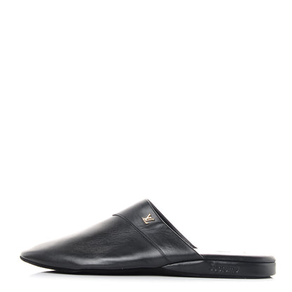 Louis Vuitton X SUPREME Lambskin Mens Hugh Slippers 8 Black 1 of 8