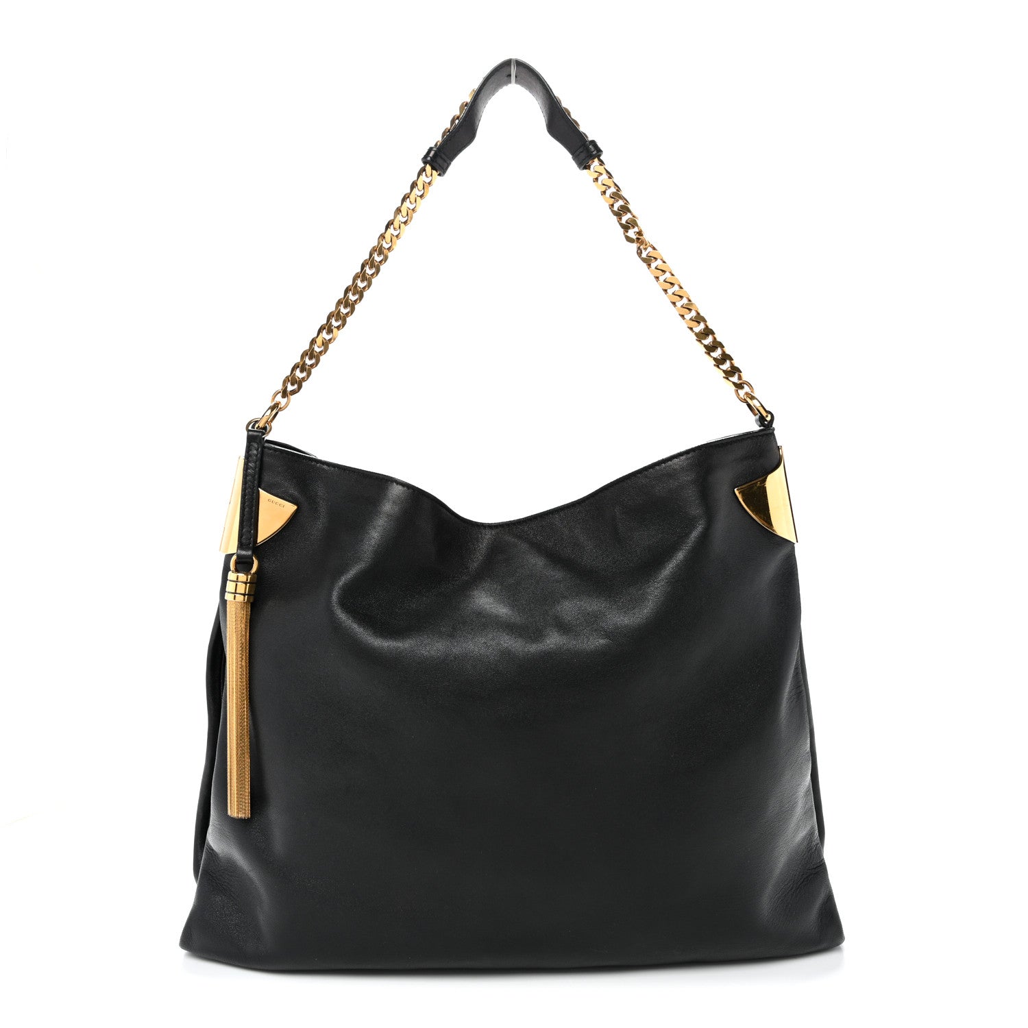 Gucci Lambskin Large 1970 Shoulder Bag Black 1 of 10