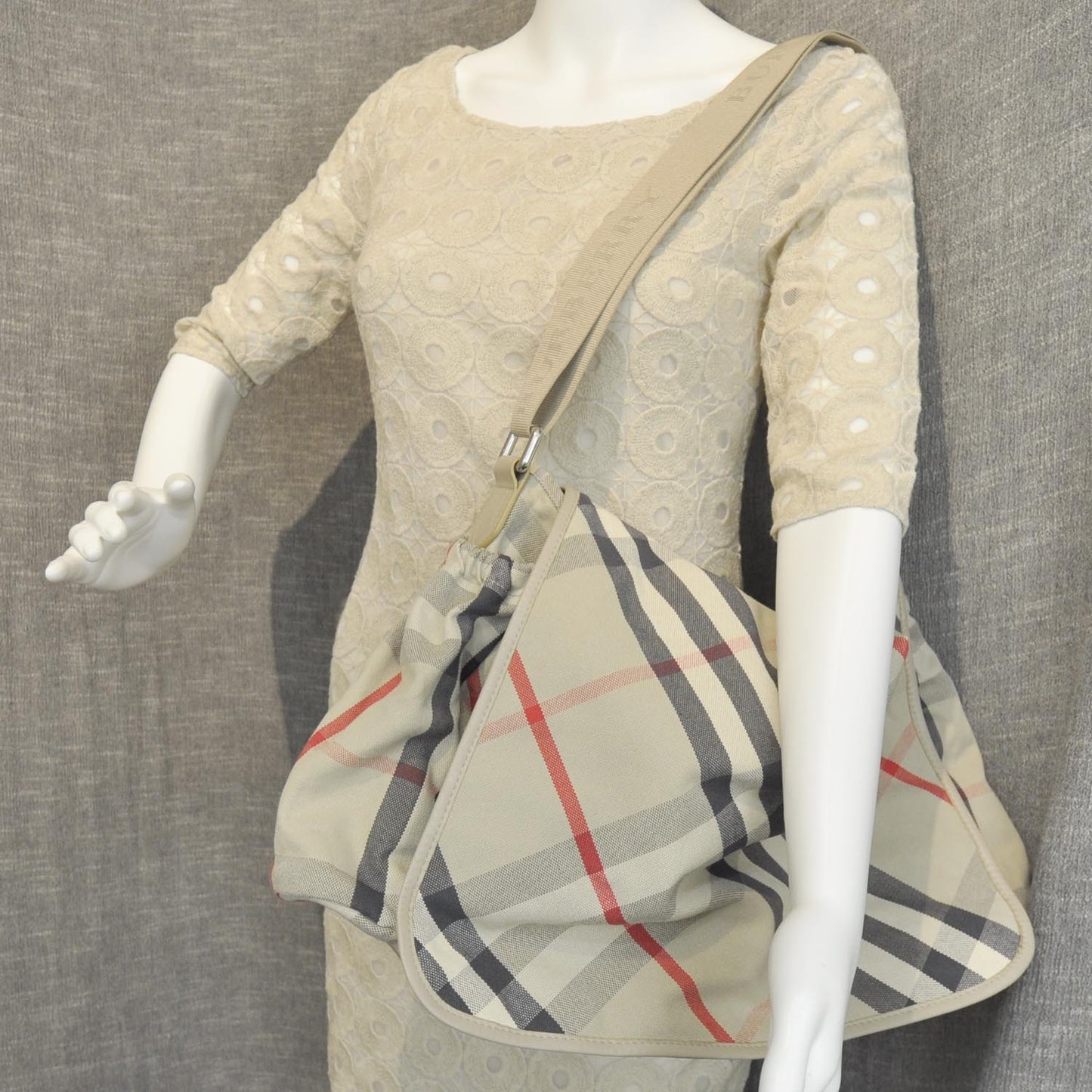 Nova Check Diaper Messenger Bag