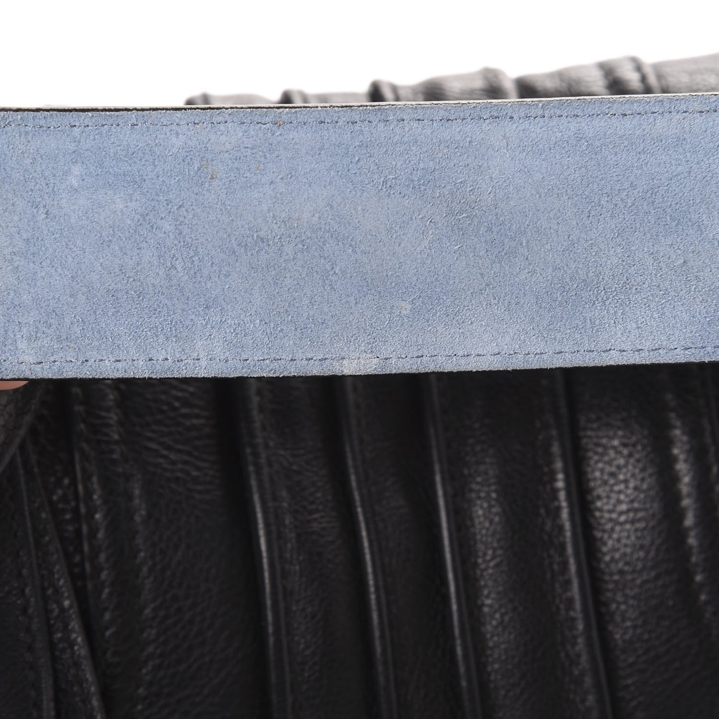 Glace Calfskin Etiquette Flap Shoulder Bag Black