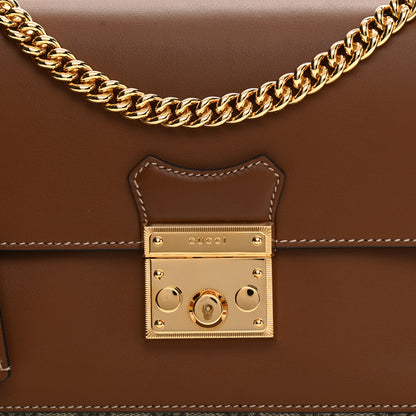 Gucci GG Supreme Monogram Calfskin Padlock Slip Pocket Shoulder Bag Beige Cuir 8 of 11