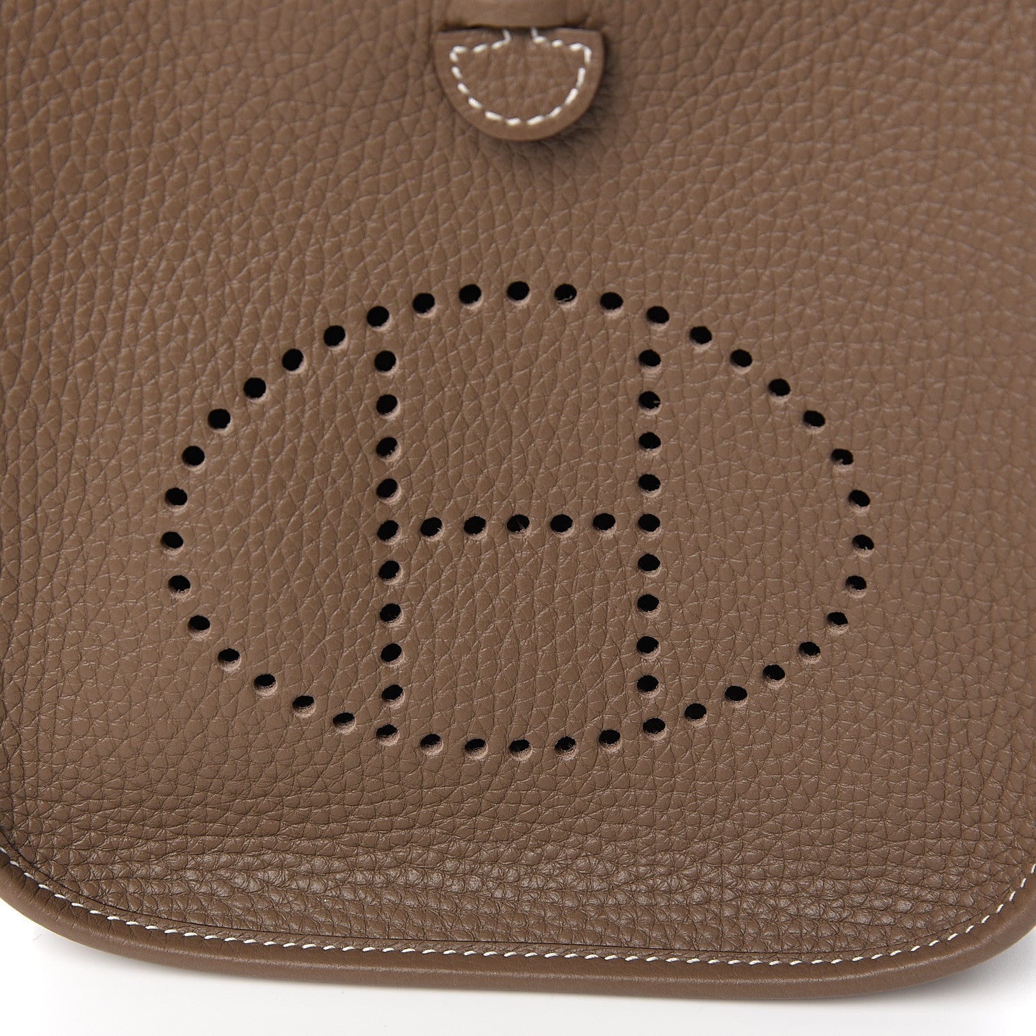 Hermes Taurillon Clemence Amazone Evelyne TPM Etoupe Bleu Indigo 9 of 10