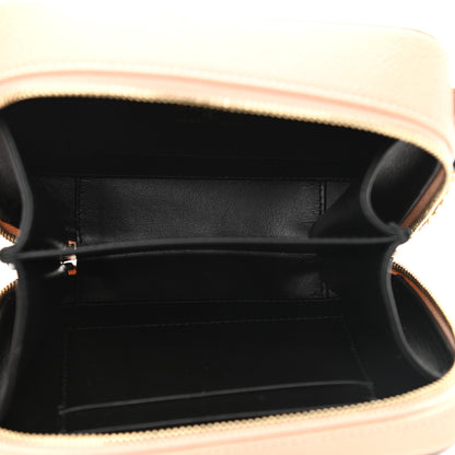 Chanel Caviar Quilted CC Filigree Vanity Clutch With Chain Beige Black 5 of 10