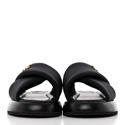 Chanel Fabric CC Mules Sandals 36 Black 2 of 15
