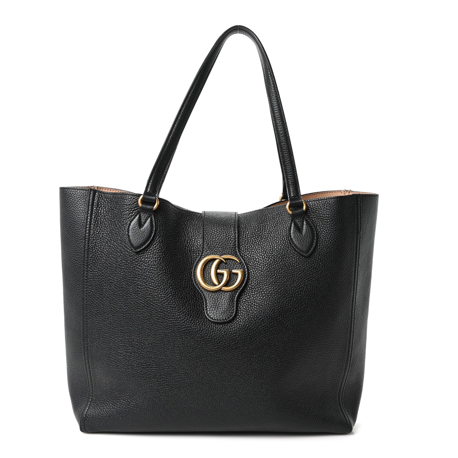 Gucci Grained Calfskin Small Dahlia Tote Black 1 of 11