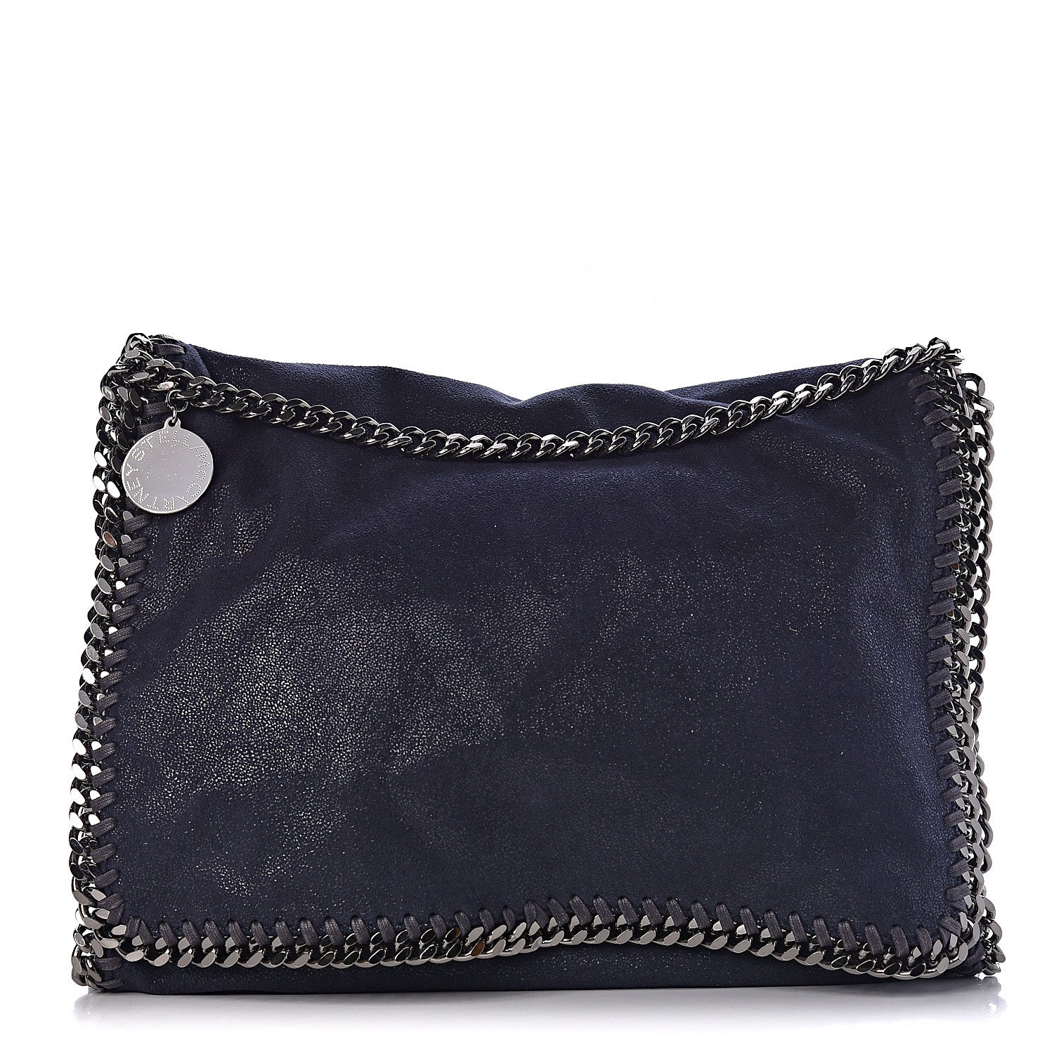Stella McCartney Shaggy Deer Falabella Messenger Navy 1 of 9