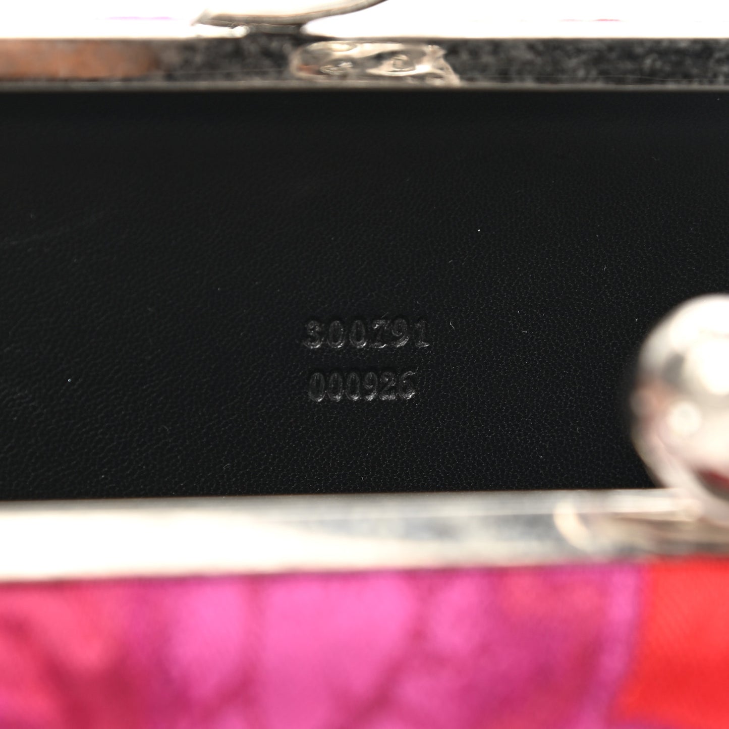 Silk Brocade Twin Skull Box Clutch Fuchsia Red