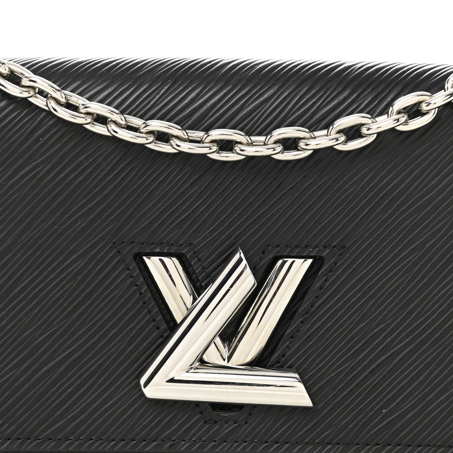 Louis Vuitton Epi Twist Chain Wallet Black 8 of 10