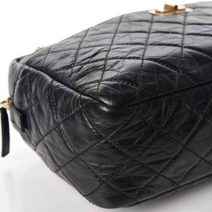Chanel Aged Calfskin Quilted Medium Reissue Camera Case Black 9 of 12
