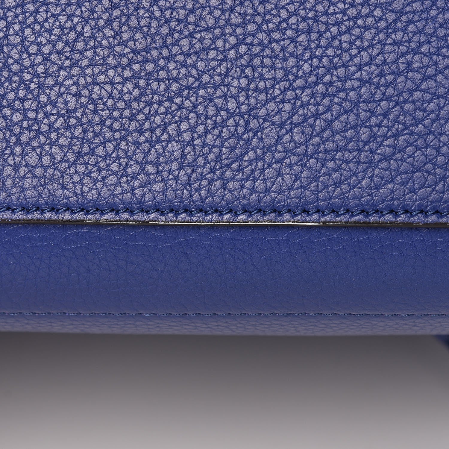 Celine Drummed Calfskin Micro Luggage Indigo 8 of 12