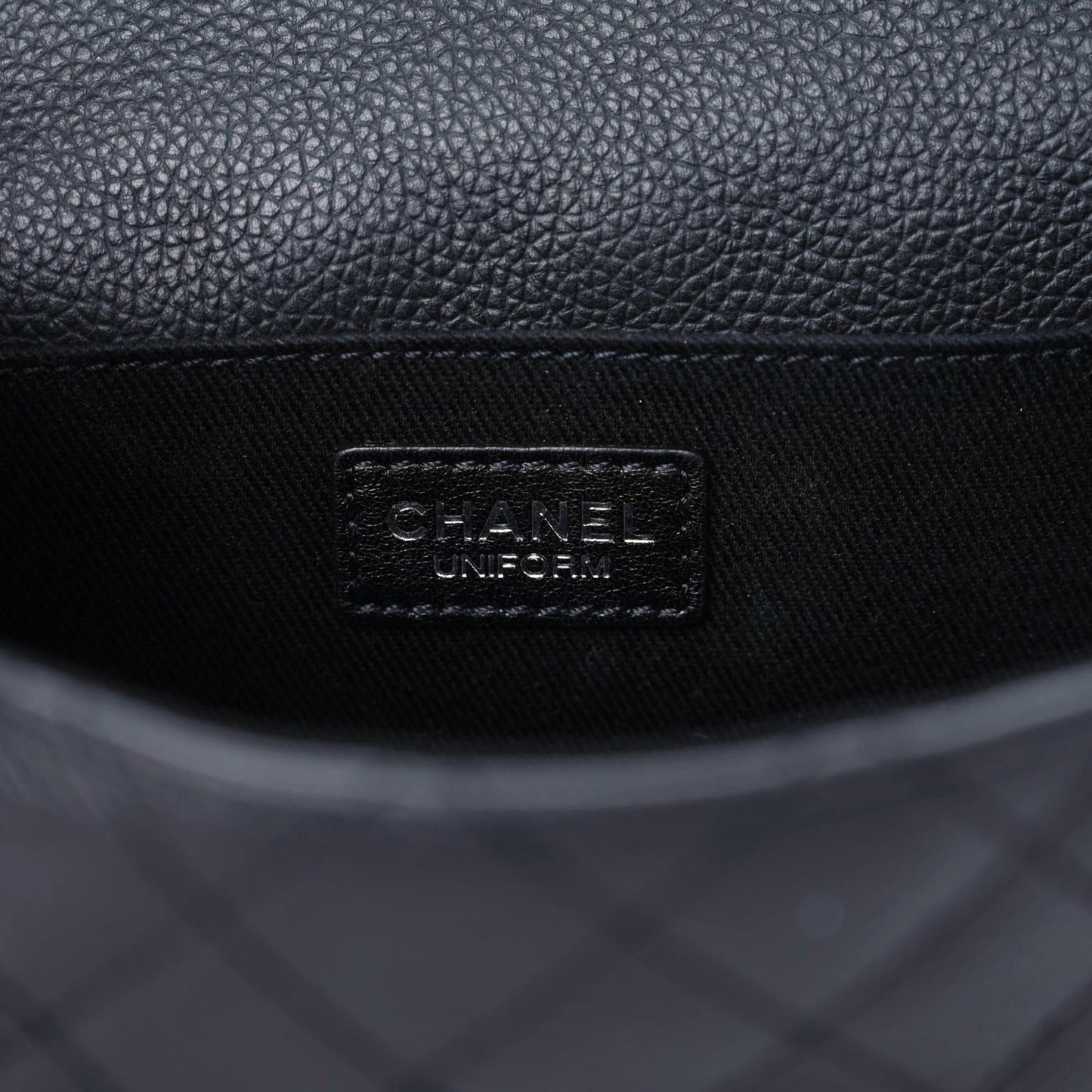 Grained Calfskin Quilted 2.55 Reissue Flap Belt Bag Clutch Black