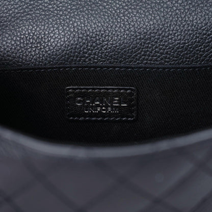 Chanel Grained Calfskin Quilted 2.55 Reissue Flap Belt Bag Clutch Black 6 of 13