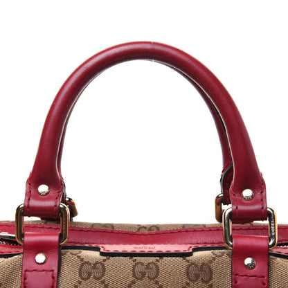 Gucci Monogram Medium Joy Boston Hibiscus Red 27 of 39