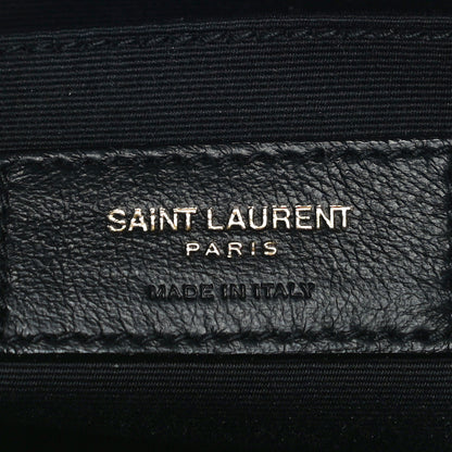Saint Laurent Calfskin Matelasse Monogram Lou Camera Bag Grey Kaki 6 of 9