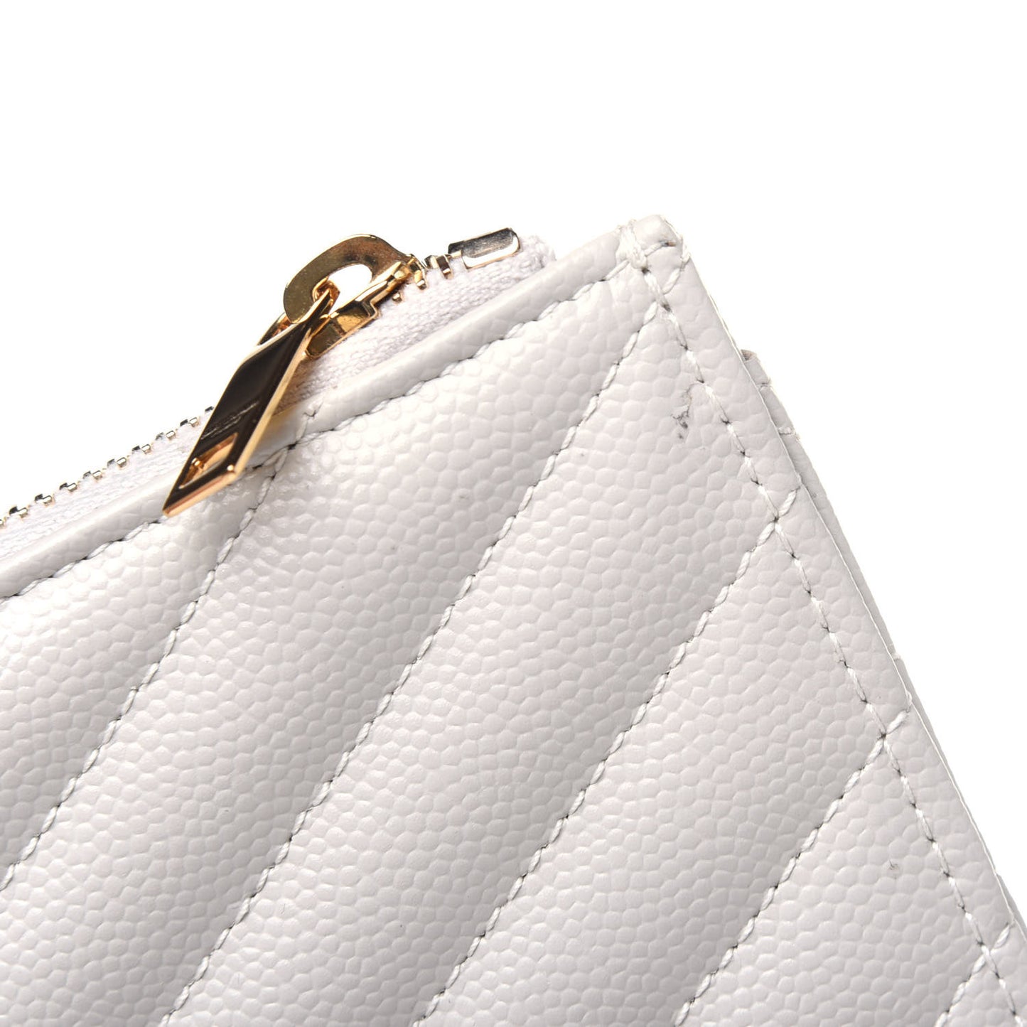 Grain De Poudre Chevron Monogram Bill Pouch Crema Soft