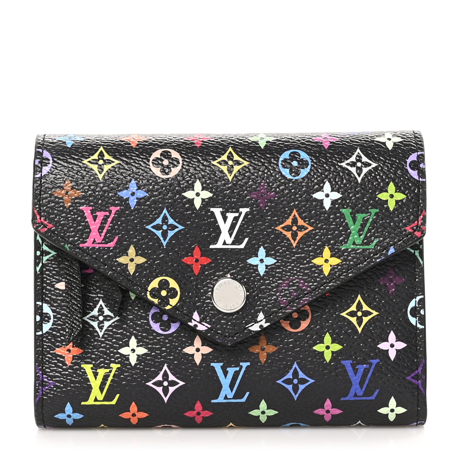 Louis Vuitton LV x TM Monogram Multicolor Victorine Wallet Black 1 of 8