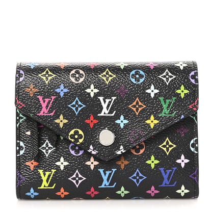 Louis Vuitton LV x TM Monogram Multicolor Victorine Wallet Black 1 of 8