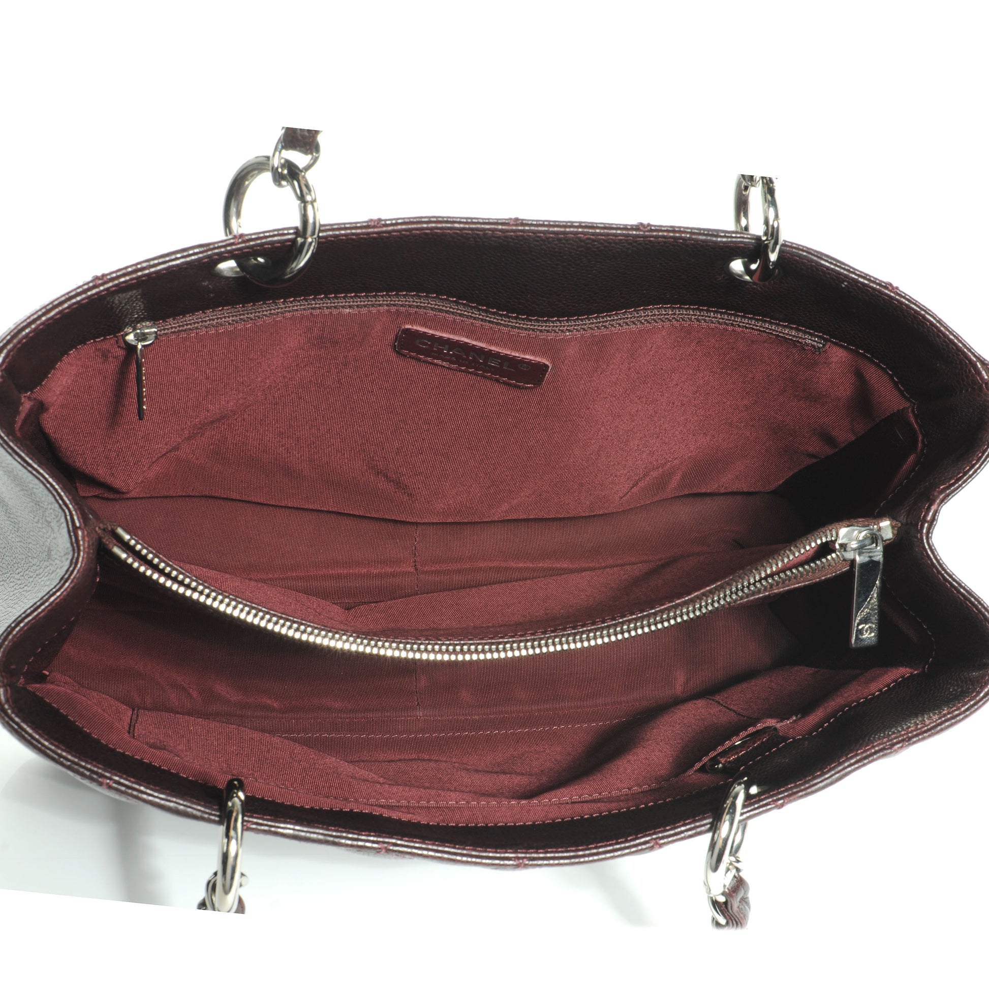 Chanel Caviar Grand Shopping Tote GST Dark Brown 6 of 8